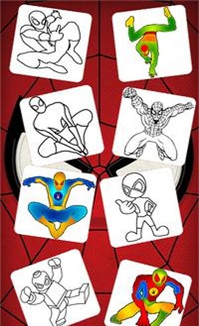 蜘蛛侠超级英雄染色(Coloring Spider Man)