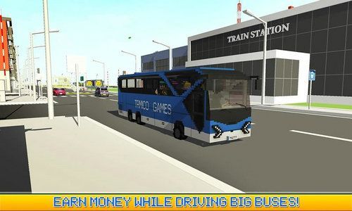 像素巴士司机(Blocky City Bus Dri